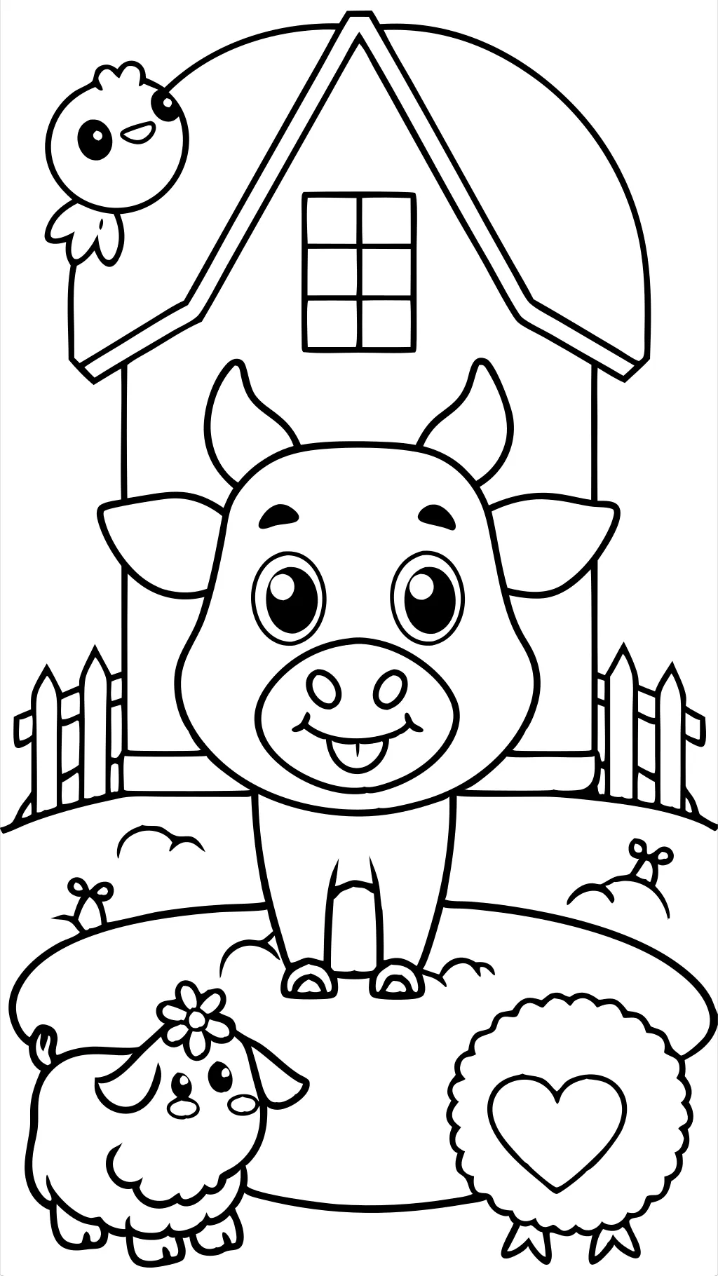 farm animals printables coloring pages